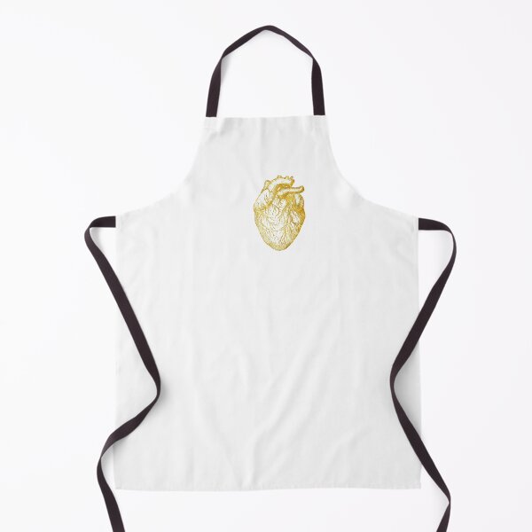 Item preview, Anatomical heart of gold (on white) designed and sold by DotorEaon.