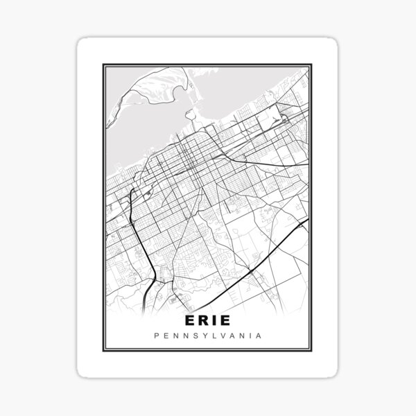 Item preview, Erie Map designed and sold by Tamas Das.