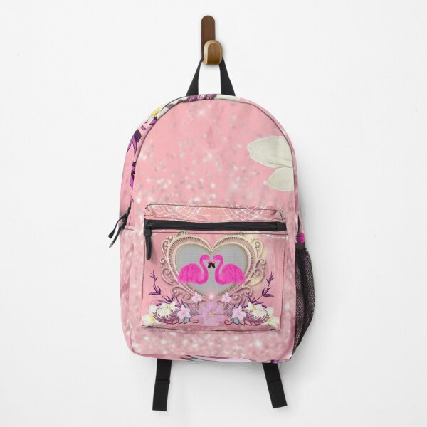 Item preview, Elegant heart with flamingo and flowers designed and sold by nicky2342.