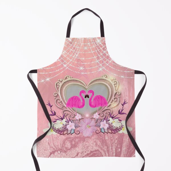 Item preview, Elegant heart with flamingo and flowers designed and sold by nicky2342.
