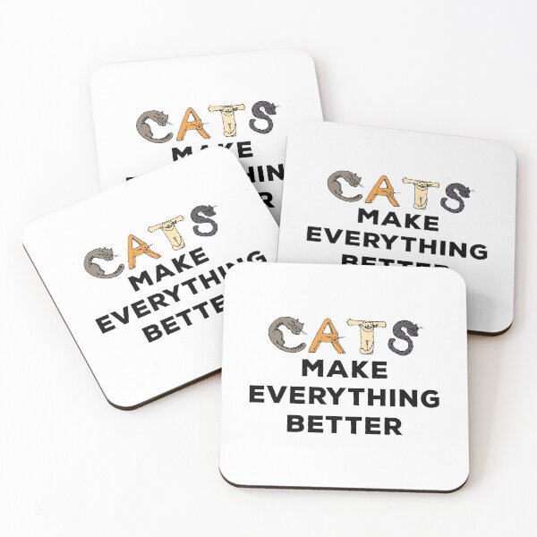 Item preview, CATS - Make Everything Better (BLACK) designed and sold by goal-getter.