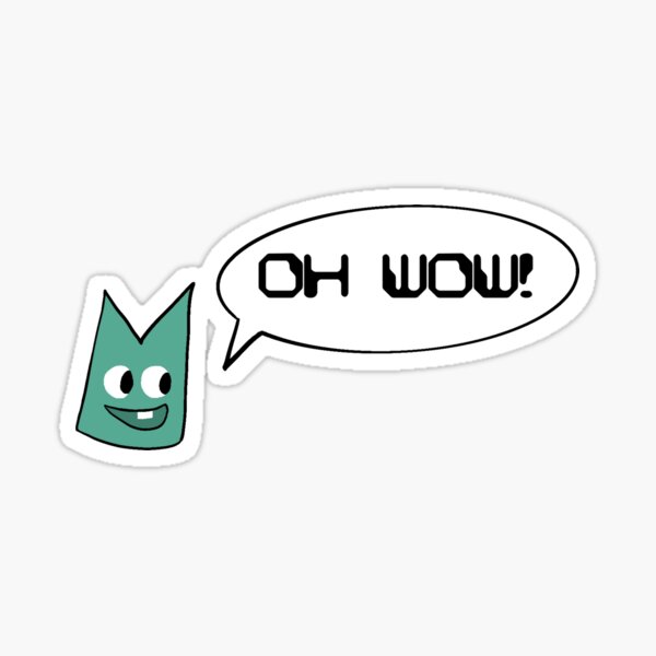 ‘OH WOW!’ Quiplash Character Quote Jackbox Games Sticker
