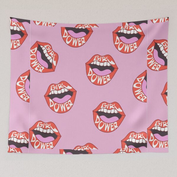 Item preview, Girl Power Red Lips  designed and sold by Dollfacedesign.