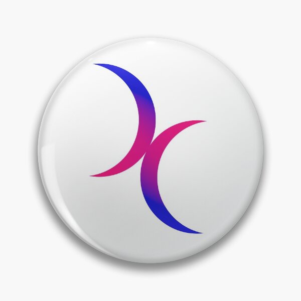 Item preview, Bisexual Double Moon Symbol designed and sold by meicha.