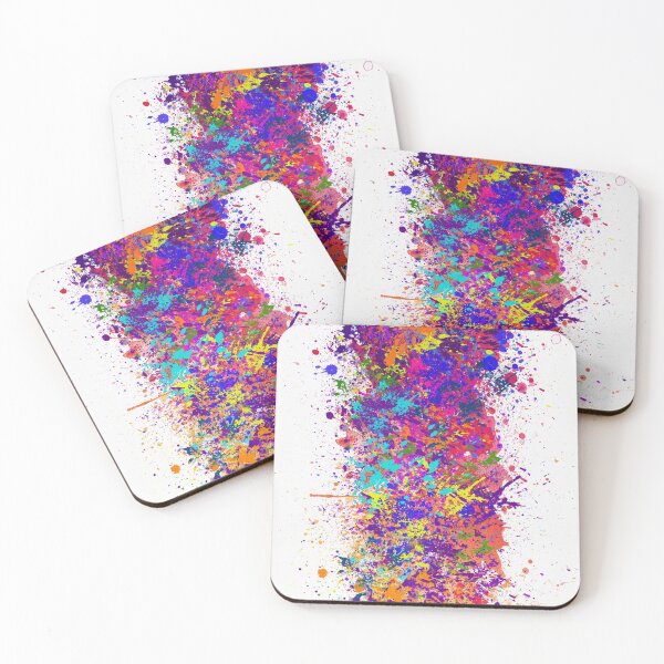 Item preview, Abstract colorful acrylic on canvas designed and sold by wisamart.