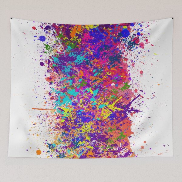 Item preview, Abstract colorful acrylic on canvas designed and sold by wisamart.