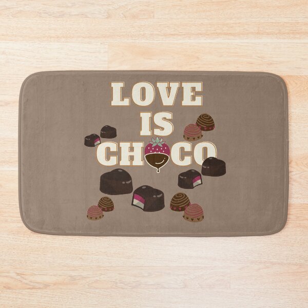 Item preview, Love Is Choco Valentines day heart chocolate Quote designed and sold by MarineTreasury.