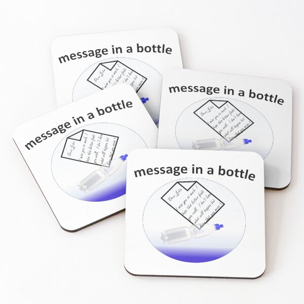 Item preview, Mensaje romántico en una botella con carta escrita designed and sold by Vicky Rodden.