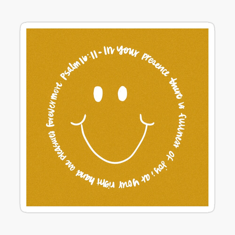 Smiley face Bible verse | Sticker