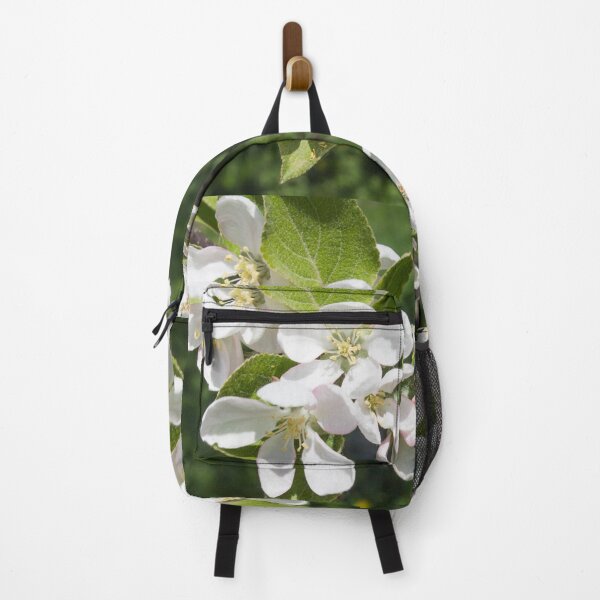 Item preview, white apple flowers with yellow stamens on a background of green foliage designed and sold by nataliavavilina.