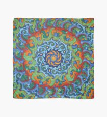 Tsunami Mandala (with background) Scarf