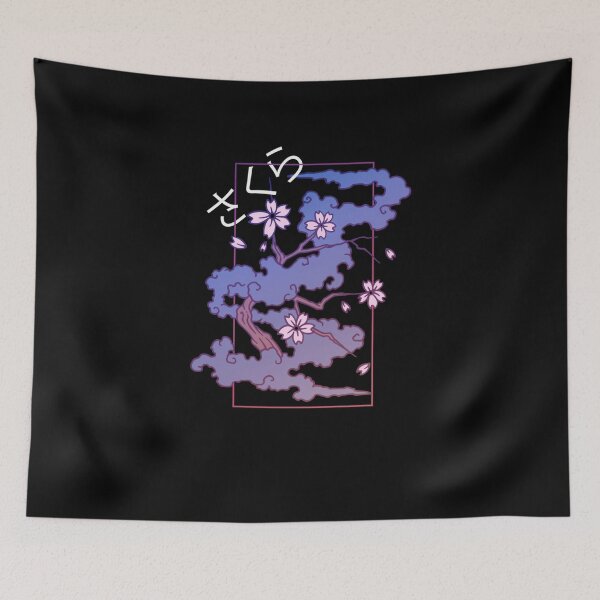 Item preview, Flores Sakura Estética Japonesa Vaporwave Suave Grunge designed and sold by Hitagivapor.
