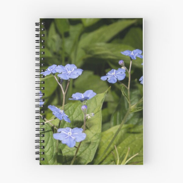 Item preview, light blue small flowers on a background of green foliage designed and sold by nataliavavilina.