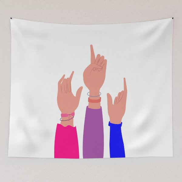 Item preview, Bisexual Pride Hands Up  designed and sold by meicha.