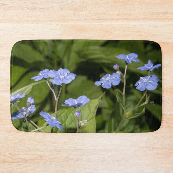 Item preview, light blue small flowers on a background of green foliage designed and sold by nataliavavilina.