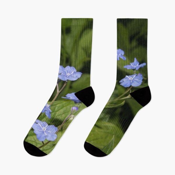 Item preview, light blue small flowers on a background of green foliage designed and sold by nataliavavilina.