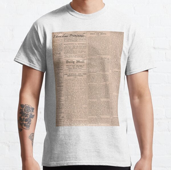 Old Newspaper Classic T-Shirt