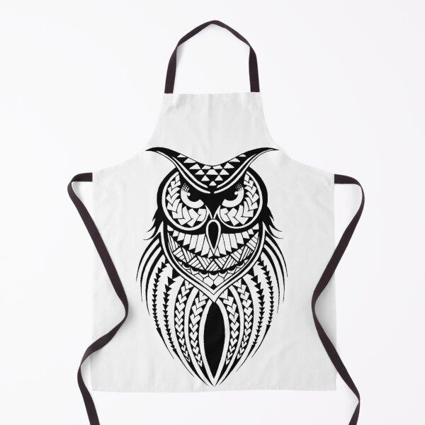 Item preview, Polynesian tribal owl designed and sold by attracdionz.