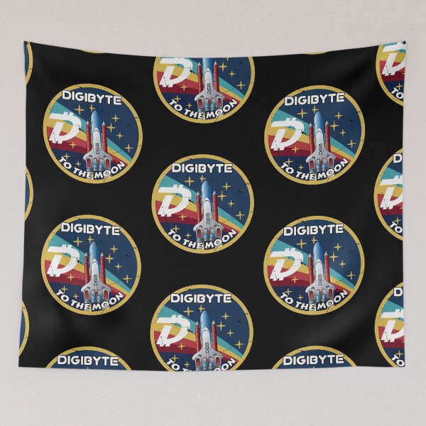 Item preview, Digibyte DGB Cryptocurrency Space Badge  designed and sold by Bitcoin-Fashion.