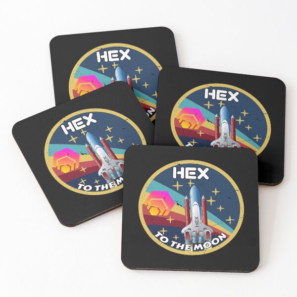 Item preview, HEX Cryptocurrency Space Badge  designed and sold by Bitcoin-Fashion.