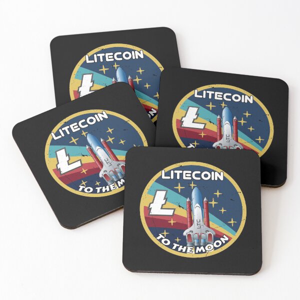 Item preview, Litecoin LTC Cryptocurrency Space Badge  designed and sold by Bitcoin-Fashion.