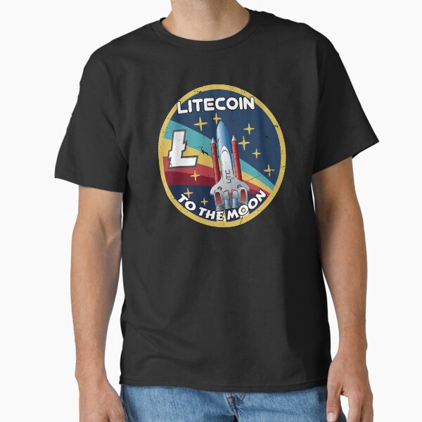 Artikel-Vorschau von Litecoin LTC Cryptocurrency Space Badge, designt und verkauft von Bitcoin-Fashion.