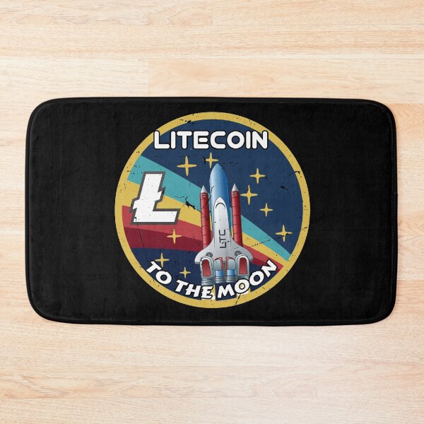 Item preview, Litecoin LTC Cryptocurrency Space Badge  designed and sold by Bitcoin-Fashion.