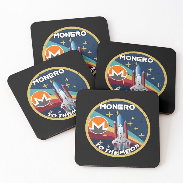 Item preview, Monero XMR Cryptocurrency Space Badge  designed and sold by Bitcoin-Fashion.