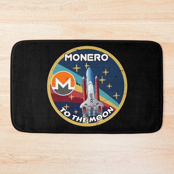 Item preview, Monero XMR Cryptocurrency Space Badge  designed and sold by Bitcoin-Fashion.