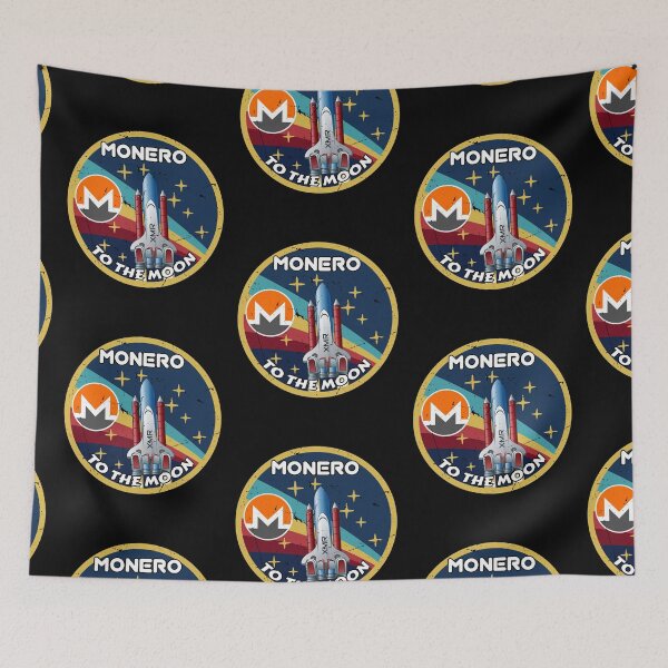 Item preview, Monero XMR Cryptocurrency Space Badge  designed and sold by Bitcoin-Fashion.