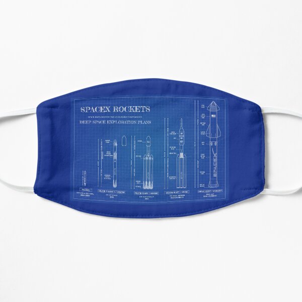 SPACEX Rockets (Blueprint) Flat Mask