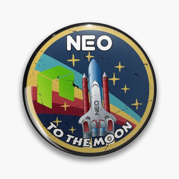 Item preview, NEO Cryptocurrency Space Badge  designed and sold by Bitcoin-Fashion.