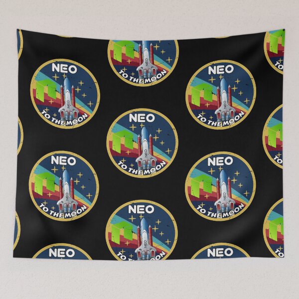 Item preview, NEO Cryptocurrency Space Badge  designed and sold by Bitcoin-Fashion.
