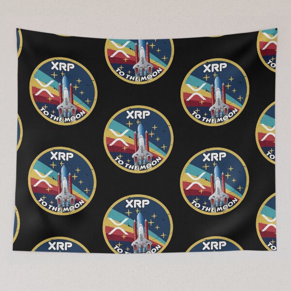 Item preview, Ripple XRP Cryptocurrency Space Badge  designed and sold by Bitcoin-Fashion.