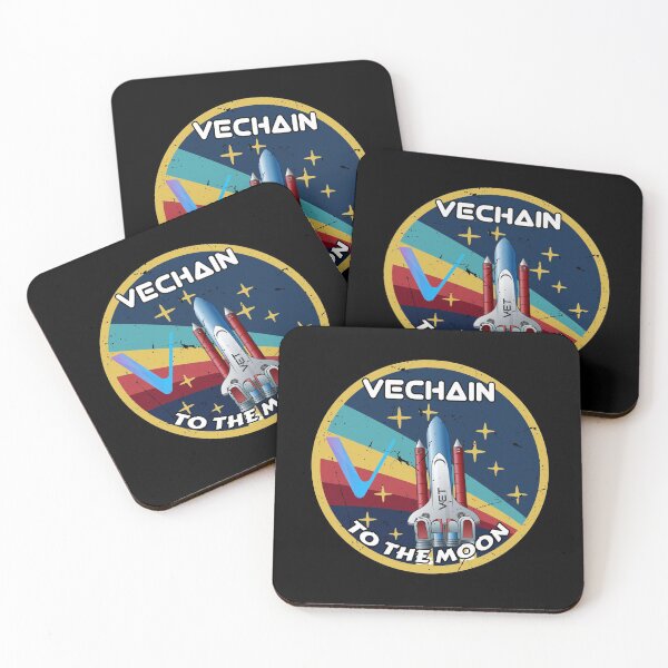 Item preview, VeChain VET Cryptocurrency Space Badge  designed and sold by Bitcoin-Fashion.