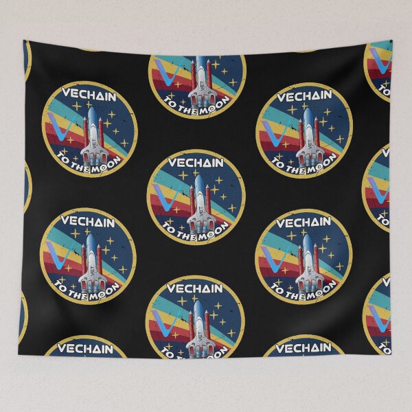 Item preview, VeChain VET Cryptocurrency Space Badge  designed and sold by Bitcoin-Fashion.