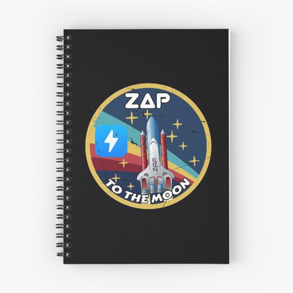 Item preview, ZAP Cryptocurrency Space Badge  designed and sold by Bitcoin-Fashion.