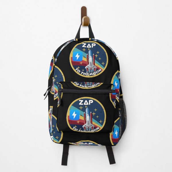 Item preview, ZAP Cryptocurrency Space Badge  designed and sold by Bitcoin-Fashion.