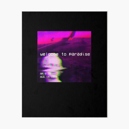 Item preview, Vaporwave Aesthetic Art Glitch 90s Nostalgic Welcome To Paradise designed and sold by Hitagivapor.