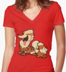 Number 58 and 59 Women's Fitted V-Neck T-Shirt