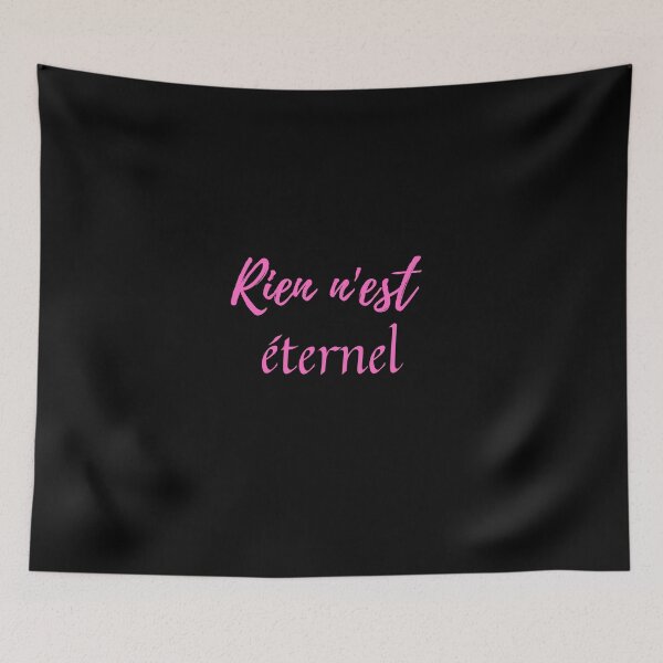 Item preview, Nada dura para siempre - regalos populares del tema de los amantes de las citas en francés designed and sold by RebelliousRosee.