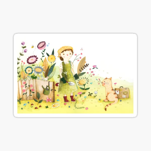Treffen im Garten Sticker