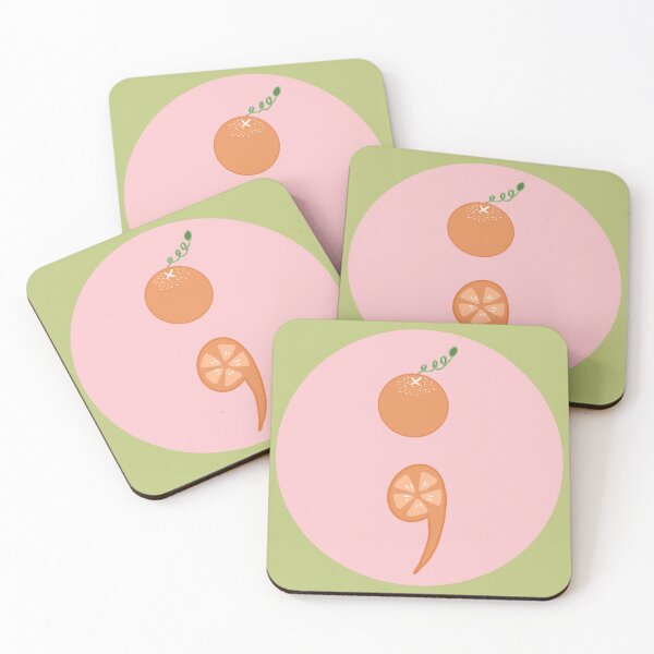 Item preview, Orange Semicolon designed and sold by whitejuicebox.
