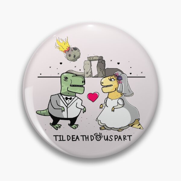 Item preview, Prehistoric love " Til death to us part "  designed and sold by Spacepaprika.