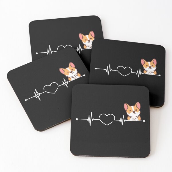 Item preview, Corgi Love Heartbeat Funny Corgi Lover Valentines day Gift  designed and sold by xtocky.