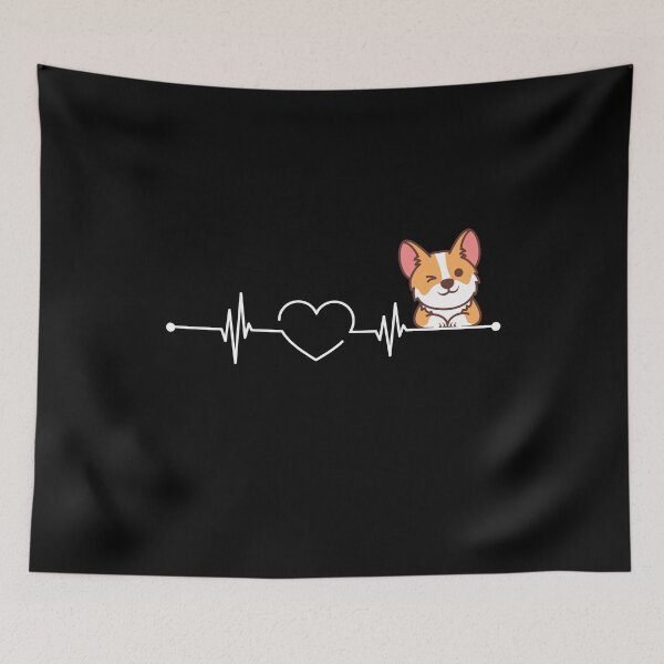 Item preview, Corgi Love Heartbeat Funny Corgi Lover Valentines day Gift  designed and sold by xtocky.