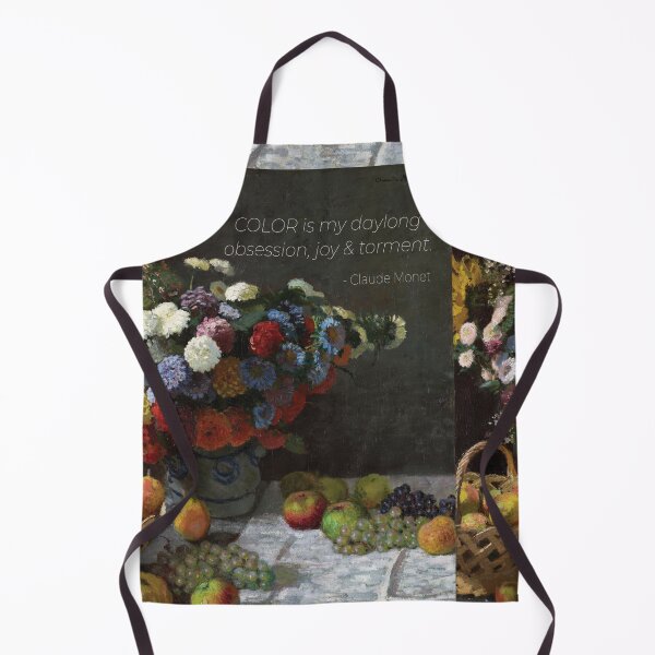 Item preview, Claude Monet Quote Still Life with Flowers and Fruit  designed and sold by Magic-Moon.