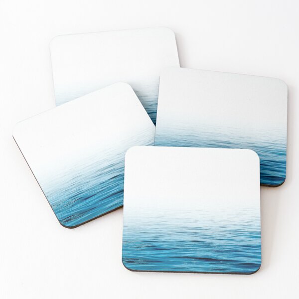 Item preview, Serene Gradient White, Light to Dark Blue Ocean Water Beach Waves Sea Lake designed and sold by natalieritchie.