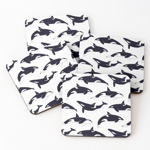 Item preview, Killer Whale Orcas Dolphin Pattern designed and sold by DerSenat.
