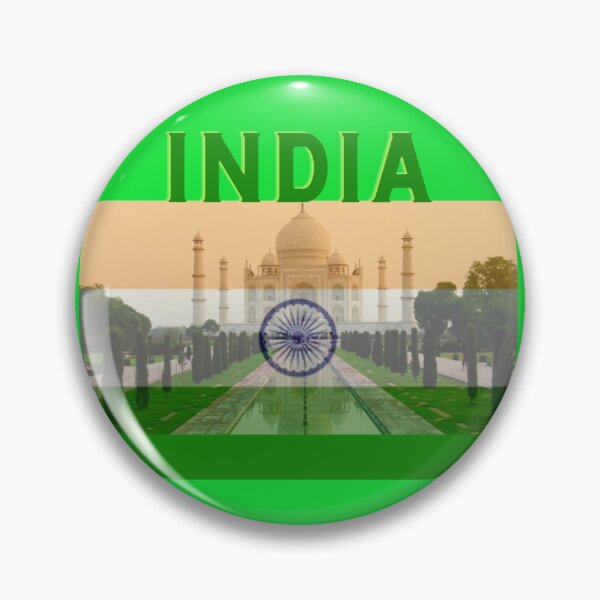 Artikelvorschau, Indische Flagge, Taj Mahal. entworfen und verkauft von Sara 2000.